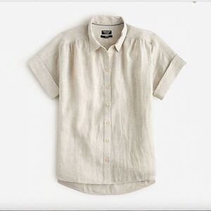 J. Crew Baird McNutt relaxed linen buttondown, size large